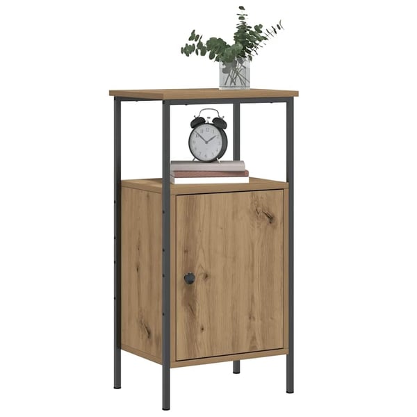 vidaXL Nattbord 2 stk artisan eik 41x31x80 cm konstruert tre