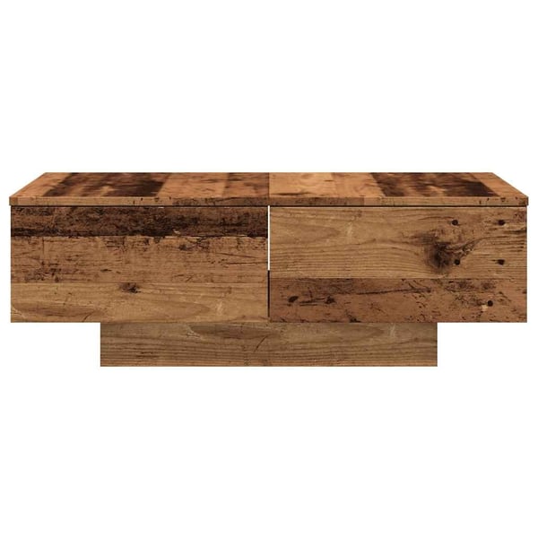 vidaXL Sohvapöytä vanhaa puuta 90x60x31 cm lastulevy