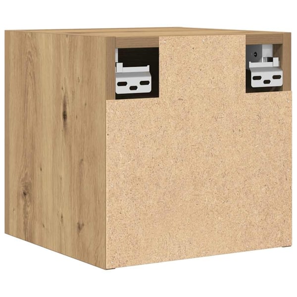 vidaXL Vegghengte TV-benker 2 stk artisan eik 30,5x30x30 cm