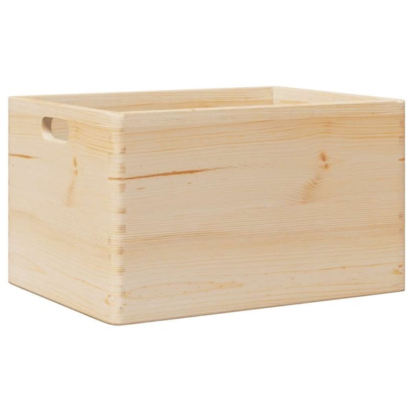 vidaXL trækasse med håndtag 40x30x23 cm massivt træ fyrretræ
