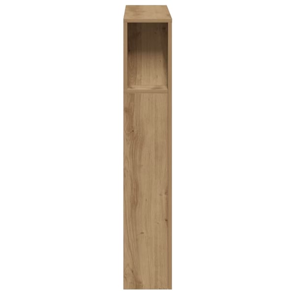 vidaXL Sengegavl med LED artisan eik 100x18,5x103,5 cm konstruert tre