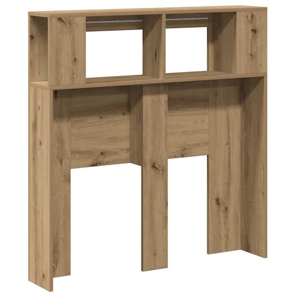vidaXL Sengegavl med LED artisan eik 100x18,5x103,5 cm konstruert tre
