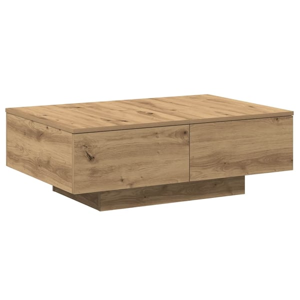 vidaXL Salongbord artisan eik 90x60x31 cm konstruert tre