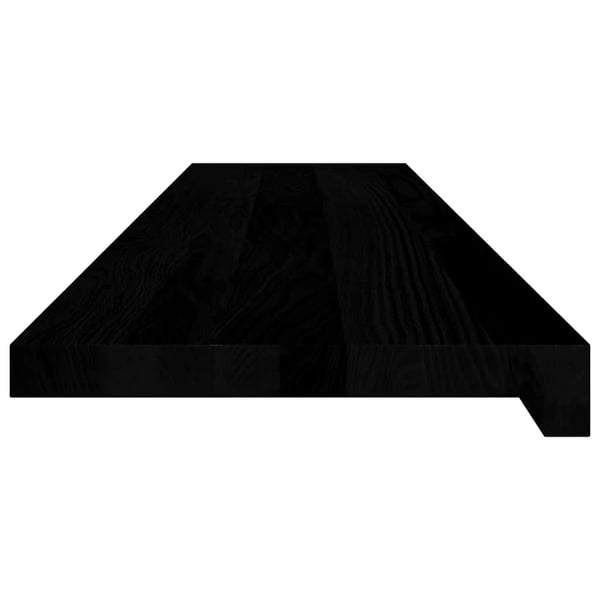 vidaXL Trappetrinn 4 stk mørkebrun 110x25x2 cm heltre eik