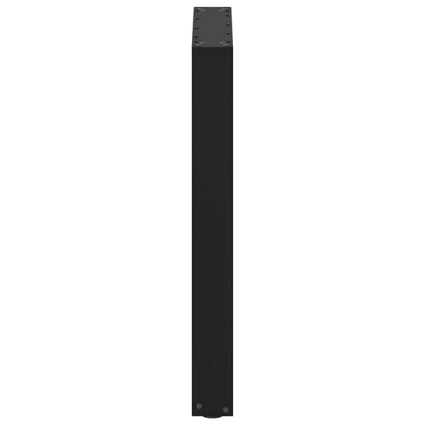 vidaXL Spisebordben U-formet 2 stk svart 70 x (72-73) cm stål