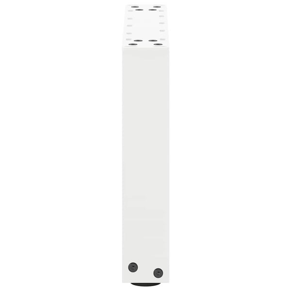vidaXL Salongbordben U-formet 2 stk hvit 30x(30-31) cm stål
