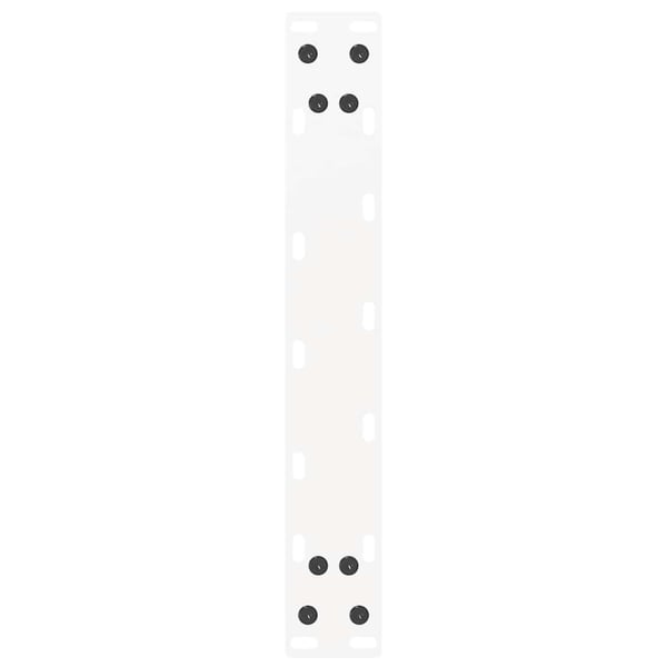 vidaXL Salongbordben U-formet 2 stk hvit 30x(30-31) cm stål