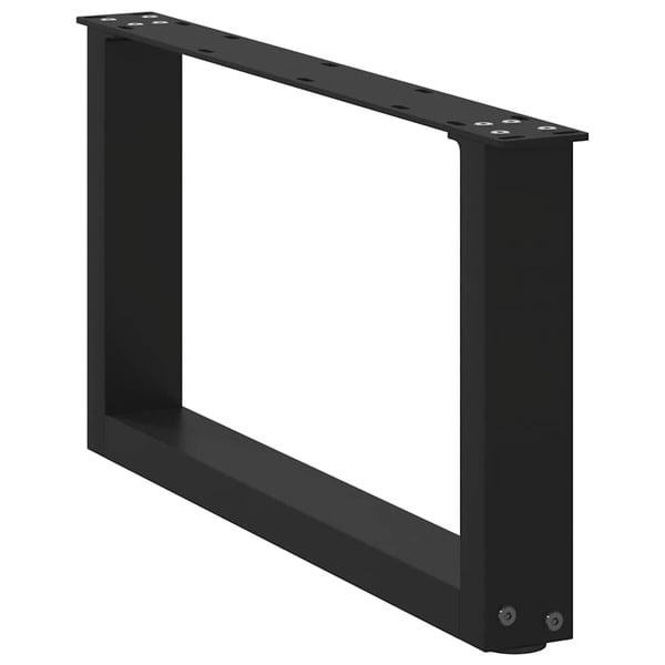 vidaXL sofabordsben U-formet 2 stk. sort 60 x (30-31) cm stål