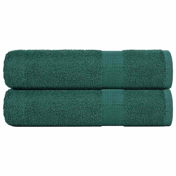 vidaXL brusehåndklæder FROGN 2 stk. grøn 70x140 cm 360 gsm