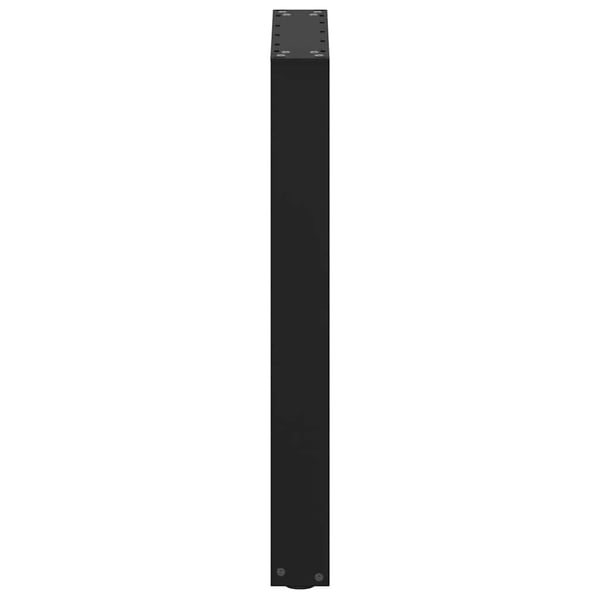 vidaXL spisebordsben U-formet 2 stk. sort 50x(72-73) cm stål