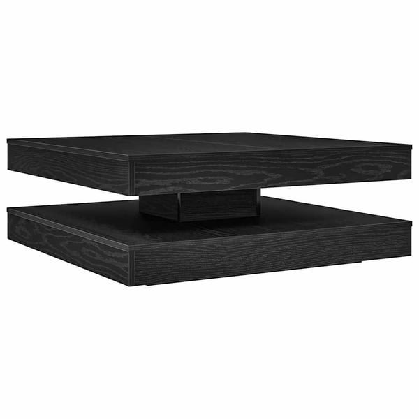 vidaXL Salongbord 360-graders roterbart svart 90x90x34,5 cm