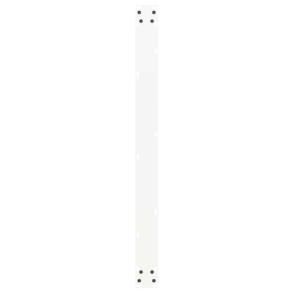 vidaXL Spisebordben U-formet 2 stk hvit 100x(72-73) cm stål