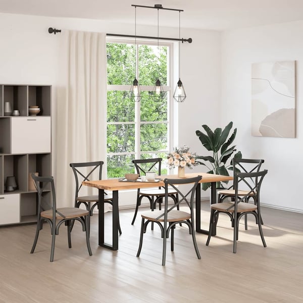 vidaXL Soffbordsben U-formade 2 st svart 28x(72-73) cm stål