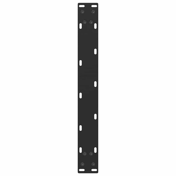 vidaXL Sohvapöydän jalat U-muotoiset 2 kpl musta 50x(42-43) cm teräs