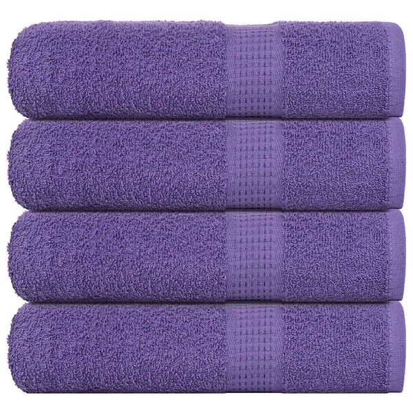 vidaXL Dusjhåndklær FROGN 4 stk lilla 70x140 cm 360 gsm