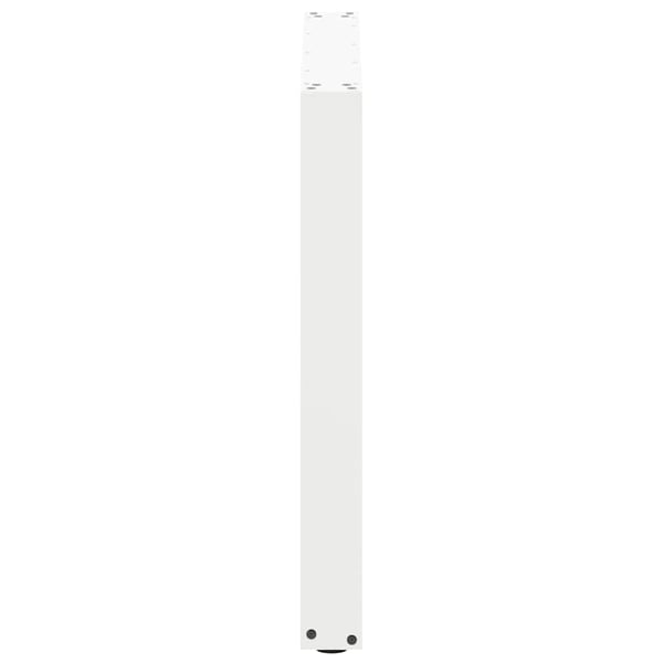 vidaXL Ruokapöydän jalat U-muotoiset 2 kpl valkoinen 80x(72-73) cm teräs
