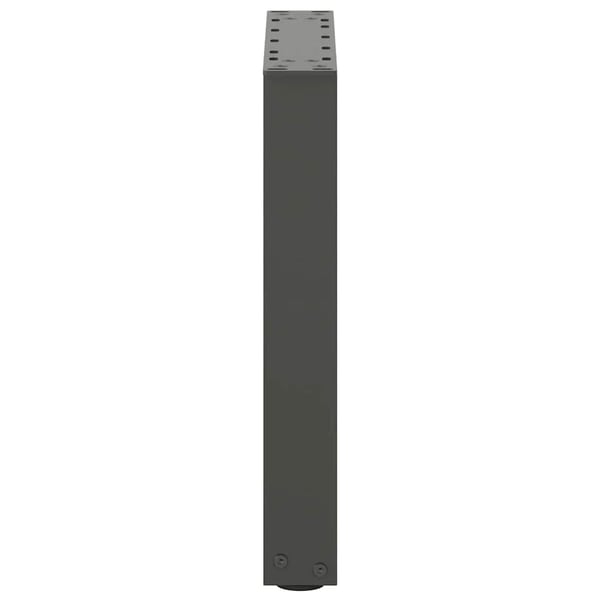 vidaXL sofabordsben U-formet 2 stk. antracit 38 x (42-43) cm stål