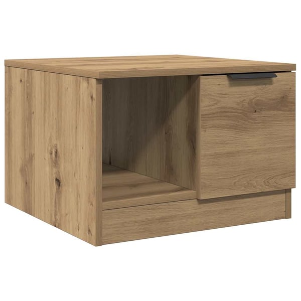 vidaXL Salongbord artisan eik 50x50x36 cm konstruert tre