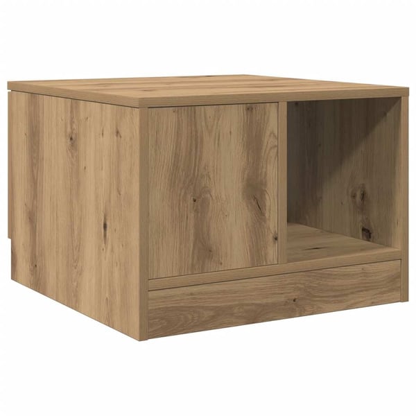 vidaXL Salongbord artisan eik 50x50x36 cm konstruert tre