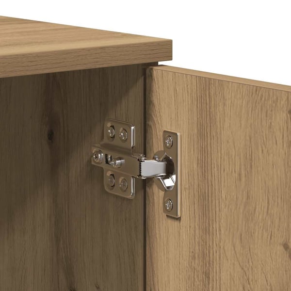 vidaXL Salongbord artisan eik 50x50x36 cm konstruert tre