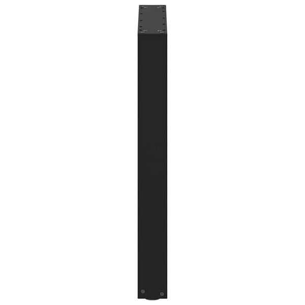 vidaXL Spisebordben U-formet 2 stk svart 60 x (72-73) cm stål