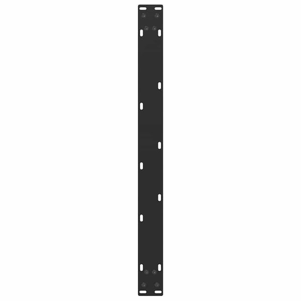 vidaXL Soffbordsben U-formade 2 st svart 60x(42-43) cm stål