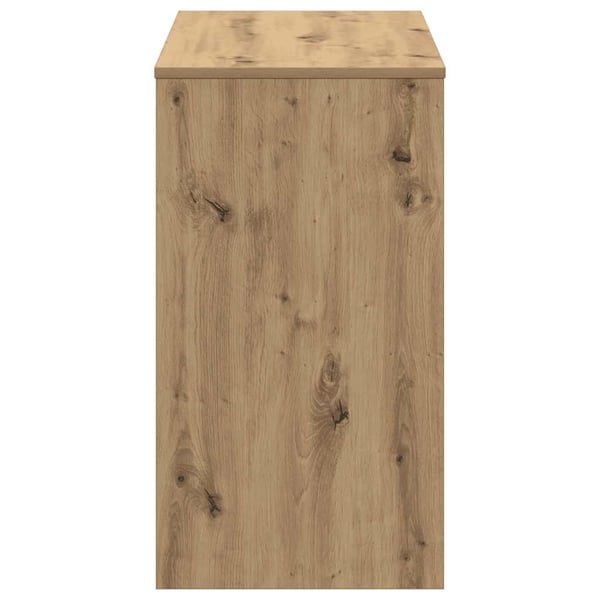 vidaXL Skrivebord artisan eik 90x40x72 cm konstruert tre