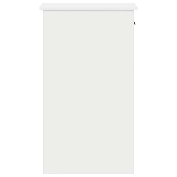 vidaXL Datatårnstativ med skuff hvit 35x45x77 cm
