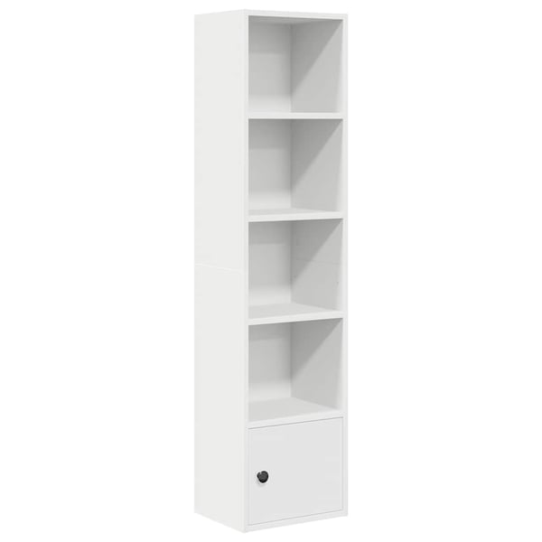 vidaXL Bokhylle hvit 31x24x127 cm konstruert tre