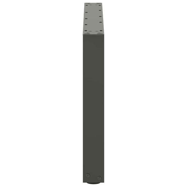 vidaXL Salongbordben U-formet 2 stk antrasitt 70 x (42-43) cm stål