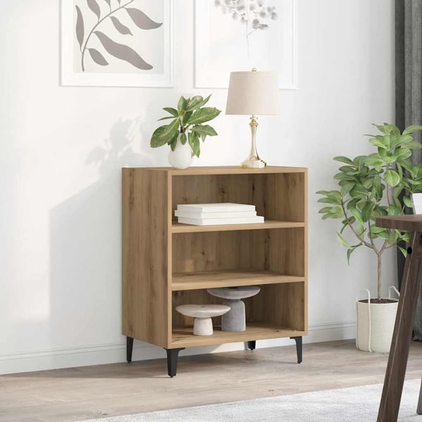 vidaXL skænk 57x35x70 cm konstrueret træ kunsteg