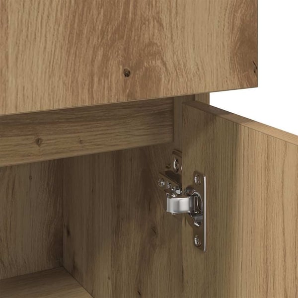 vidaXL Baderomsskap artisan eik 30x30x95 cm konstruert tre