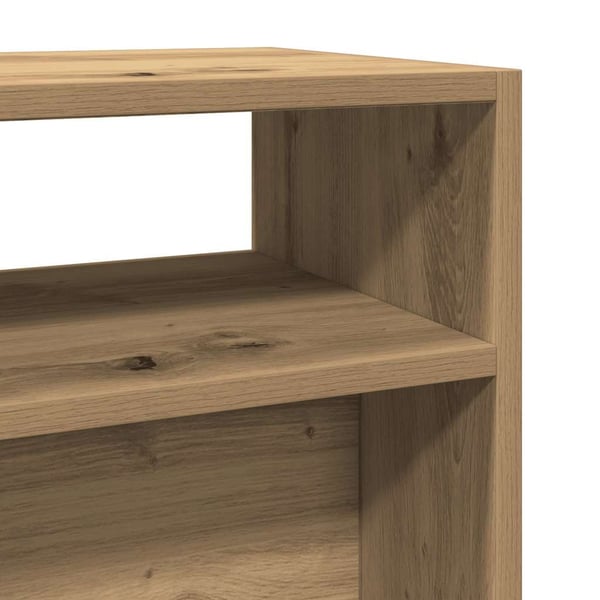 vidaXL Konsollbord artisan eik 105x30x80 cm konstruert tre