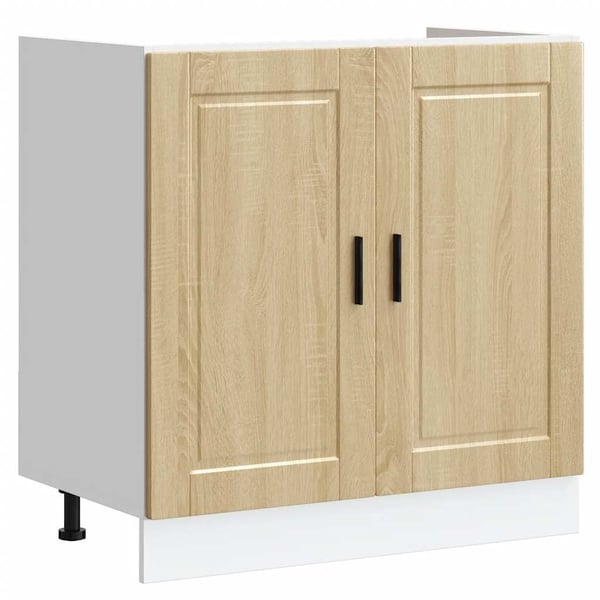 vidaXL Vask underskap Porto sonoma eik 80x46x81,5 cm konstruert tre