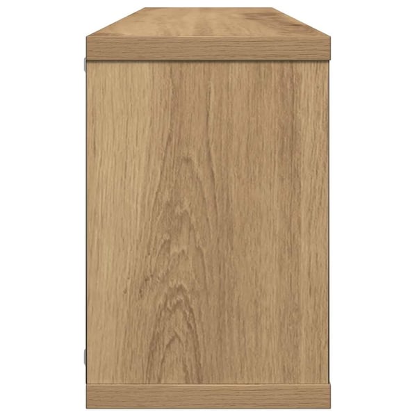 vidaXL Vegghyller kube 6 stk artisan eik 60x15x23 cm konstruert tre