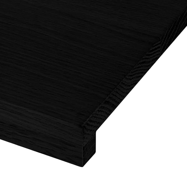 vidaXL trappemåtter 12 stk. mørkebrun 80x25x2 cm massivt egetræ