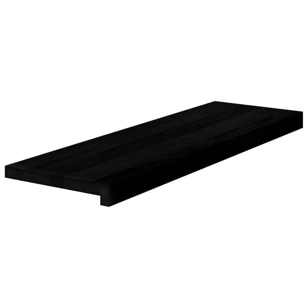 vidaXL trappemåtter 12 stk. mørkebrun 80x25x2 cm massivt egetræ