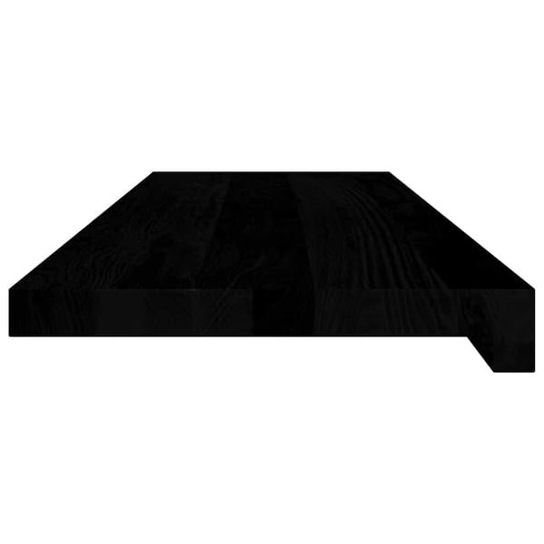 vidaXL trappemåtter 12 stk. mørkebrun 80x25x2 cm massivt egetræ