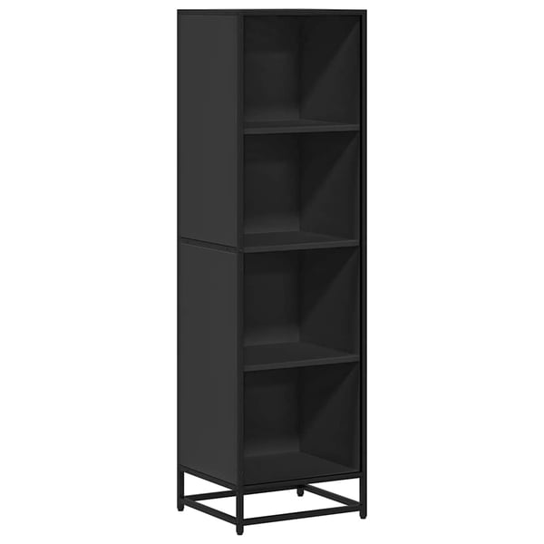 vidaXL Bokhylle svart 40x35x139 cm konstruert tre