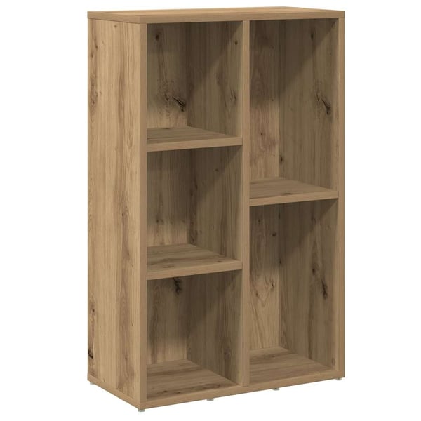 vidaXL Bokhylle artisan eik 50x25x80 cm konstruert tre