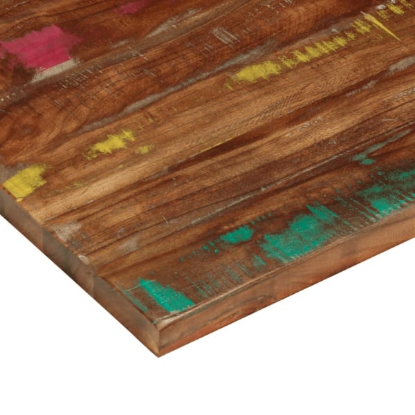 vidaXL Bordplate 90x70x1,5 cm rektangulær gjenvunnet heltre