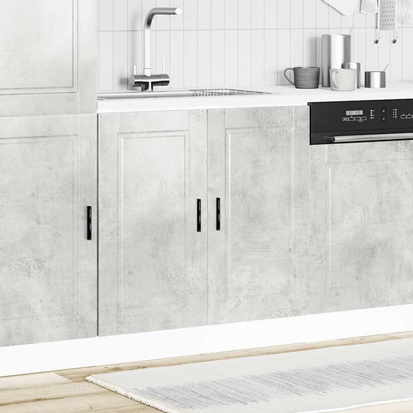 vidaXL Vask underskap Porto betonggrå 80x46x81,5 cm konstruert tre