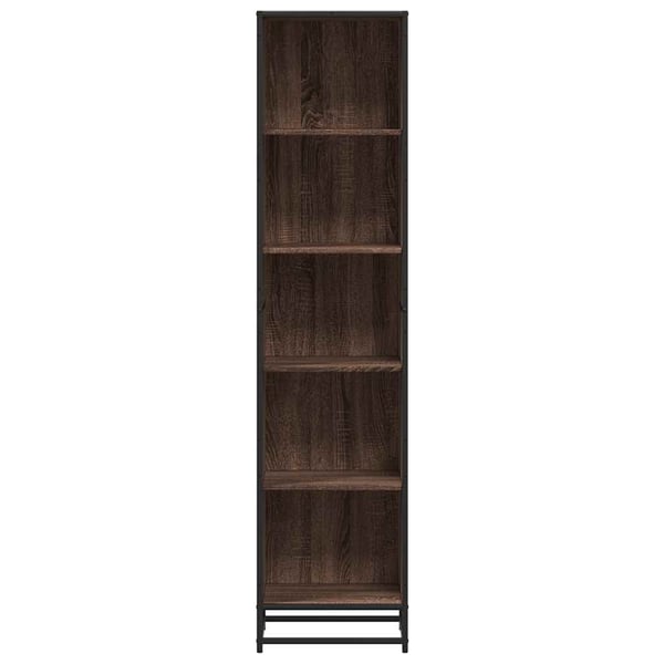 vidaXL Bokhylle brun eik 40x35x170,5 cm konstruert tre