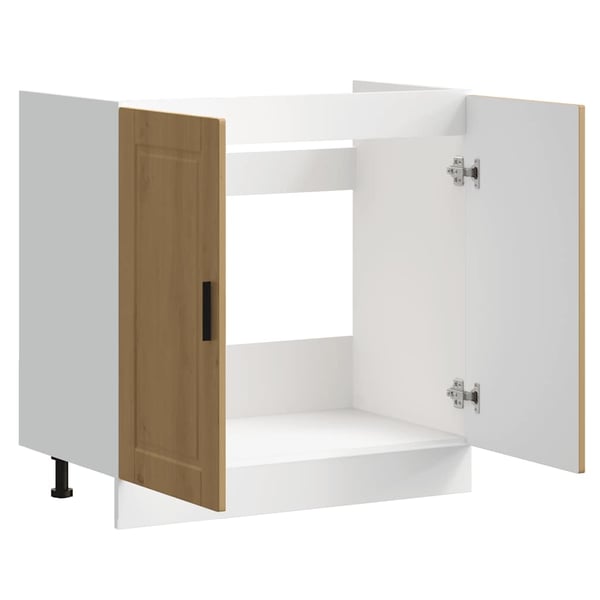 vidaXL Vask underskap Porto artisan eik 80x46x81,5 cm konstruert tre