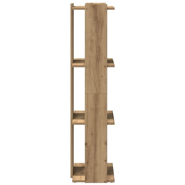 vidaXL Bokhylle 3 etasjer artisan eik 60x30x120 cm konstruert tre