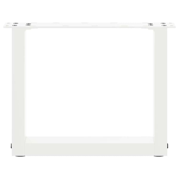 vidaXL sofabordsben U-formet 2 stk. hvid 40x(30-31) cm stål