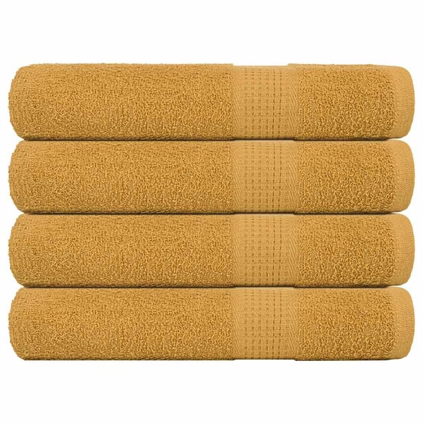 vidaXL saunahåndklæder FROGN 4 stk. guld 80x200 cm 360 gsm
