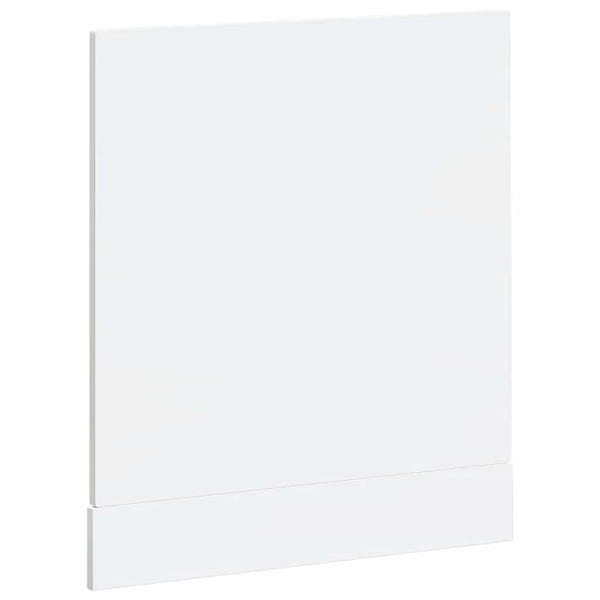 vidaXL Oppvaskmaskin panel høyglans hvit 60x1,5x57 cm konstruert tre