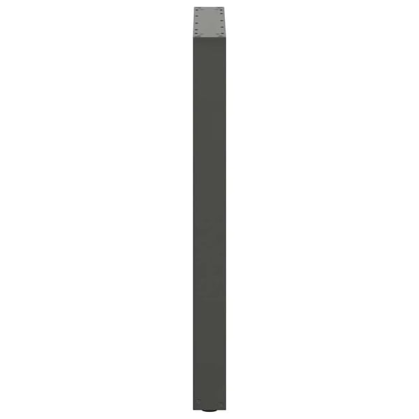 vidaXL Baaripöydän jalat U-muotoiset 2 kpl antrasiitti 60x(90-91) cm teräs