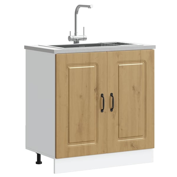 vidaXL Vask underskap Kalmar artisan eik 80x46x81,5 cm konstruert tre